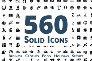 560 Solid Icons