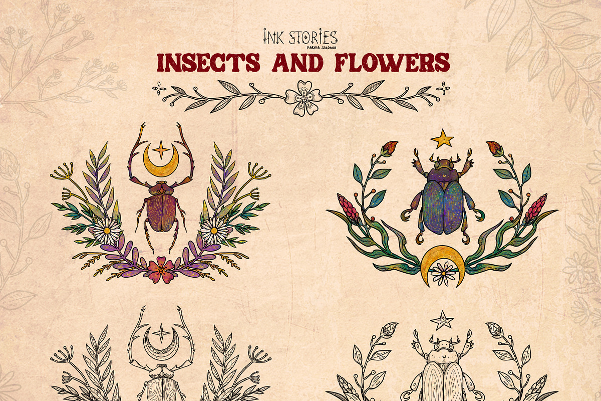 Insects and Flowers, an Animal Illustration by Ink Stories (Photo 10 of 15)