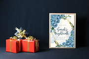 Blue Theme Birthday Card, an Invitation Template by Weddinginvitation by Fati (Thumbnail 2 of 2)