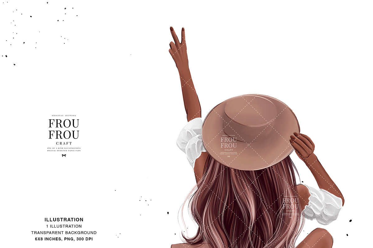 Travel Girl Fashion Illustration, an Illustration by Frou Fou Craft (Photo 2 of 2)