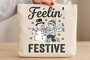 Feelin' Festive Christmas PNG, a Seasonal Illustration by DreamCafeArt (Thumbnail 3 of 7)