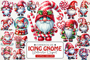 Christmas Candy Cane ICING Gnome PNg, an Illustration by RobertsArt (Thumbnail 1 of 5)