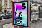 Warsaw Bus Stop Ad Screen Set 2, an Advertising Mockup by Graphic Shelter (Thumbnail 10 of 10)