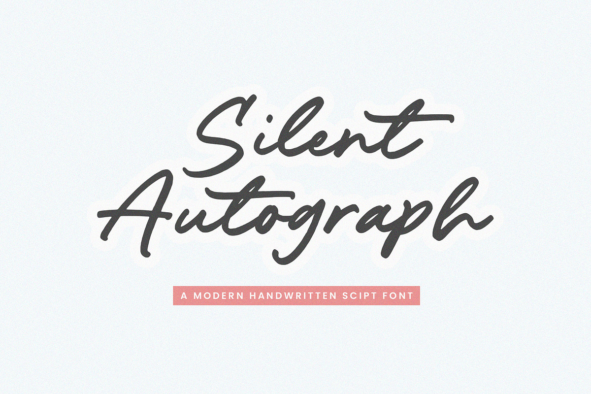 Silent Autograph Font, a Script Font by Timurtype (Photo 1 of 7)