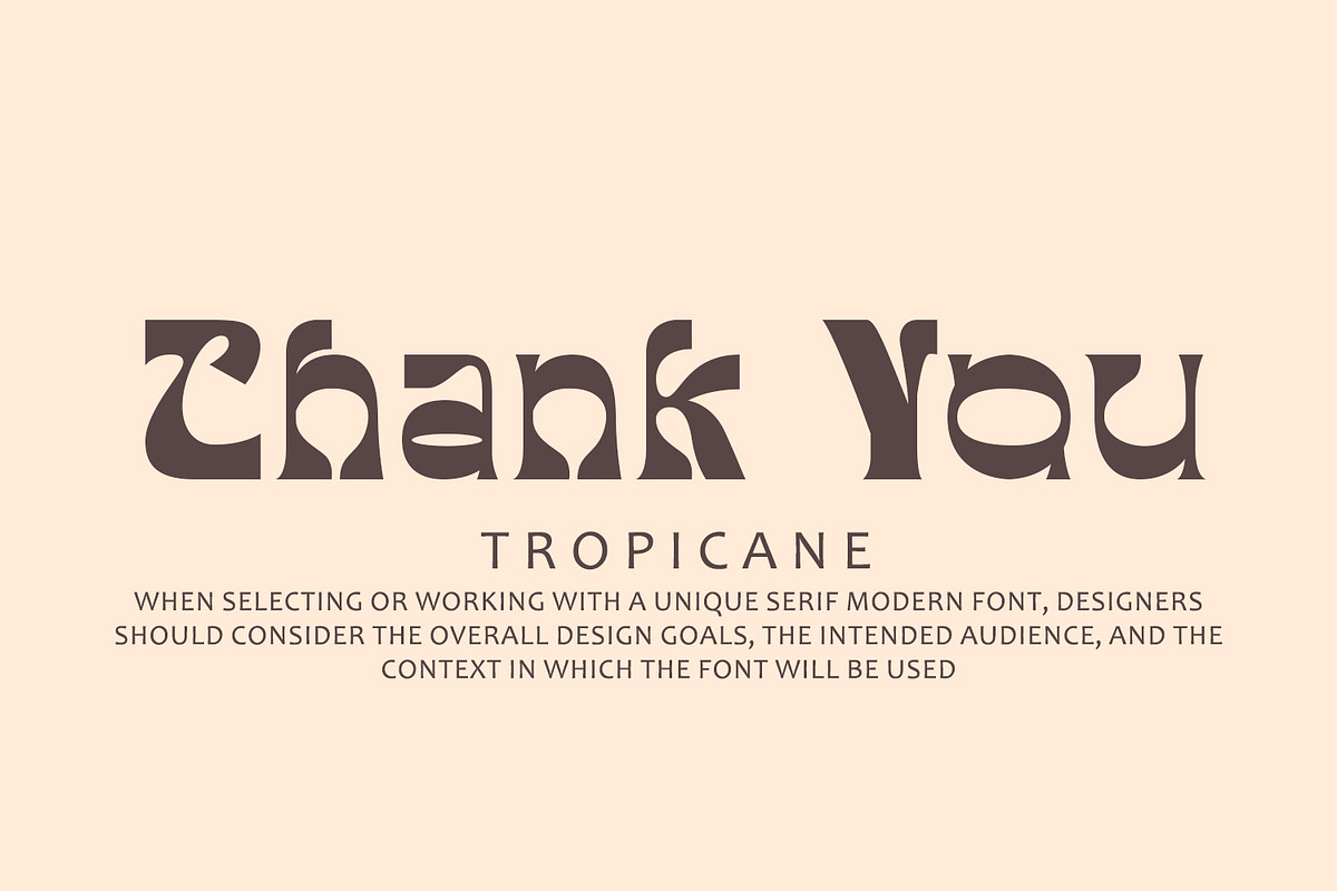 Tropicane - Stylish Typeface, a Font by HeyFonts (Photo 12 of 12)