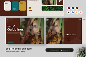 Eco Skincare Brand Guideline, a Magazine Template by trabaskriya