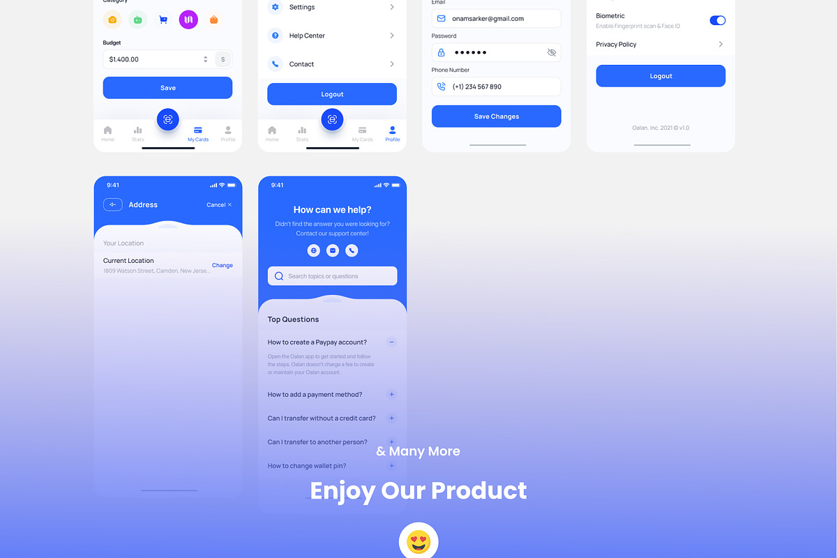 E-Wallet Mobile App UI Kit, an UI Kit Template by DesignsLab (Photo 10 of 10)
