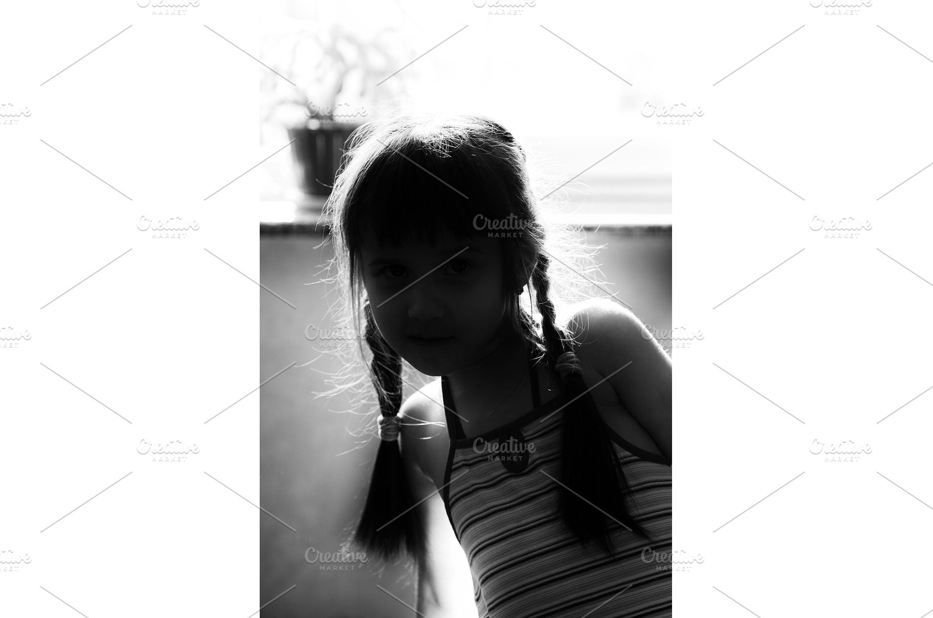 Black and White Portrait of a Young, a Person Photo by Rohan Photography