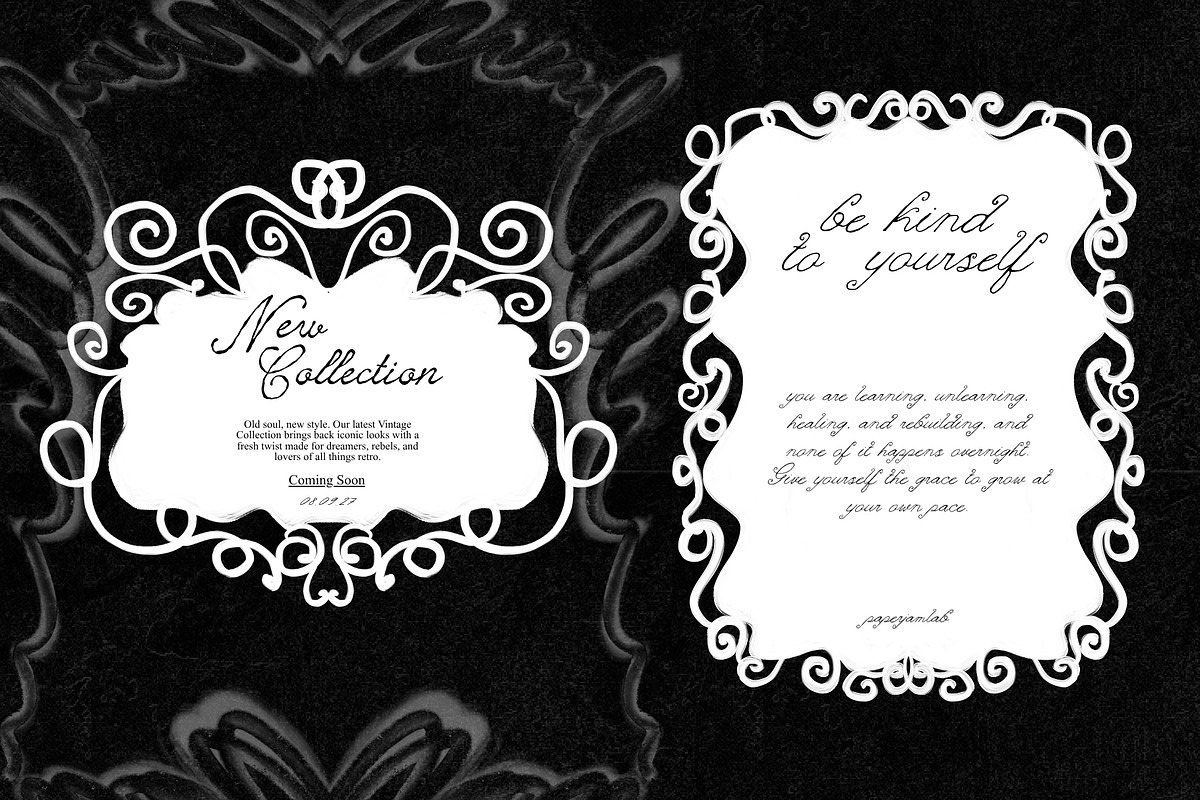 Delicate Flourish Frame Collection, an Object Graphic by PaperJamLab (Photo 10 of 10)