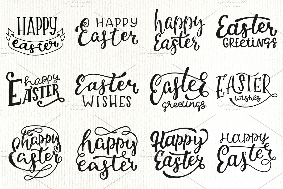 Easter. Watercolor set and lettering, a Decorative Illustration by Mariart_i (Photo 3 of 6)