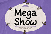 Mega Show – A Playful Handwritten, a Handwritten Font by cocodesign (Thumbnail 1 of 6)