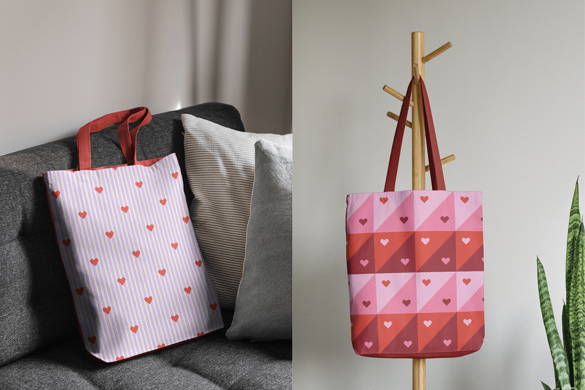 Geometric & Hearts Patterns, a Pattern Graphic by Enia Grace (Photo 14 of 16)