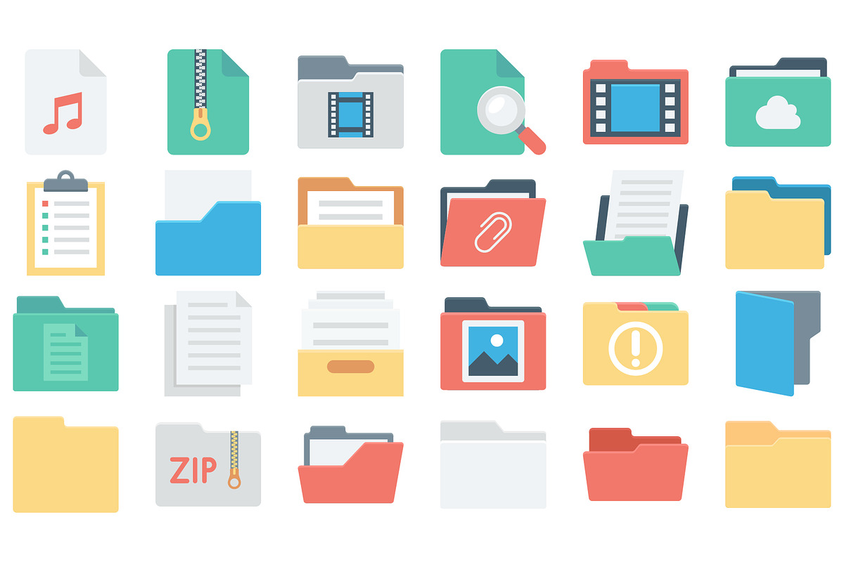 Files and Folder Icon Pack., an Icon by Vector Portal (Photo 5 of 6)