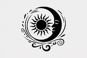 sun and moon surrounded by flowing, an Illustration by Amazin_art (Thumbnail 3 of 25)