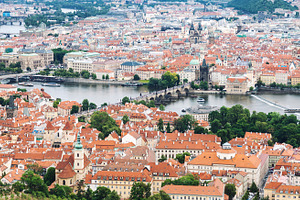 Aerial view of Prague old town, an Architecture Photo by BOOCYS