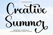 Creative Summer, a Handwritten Font by InermediaSTUDIO (Thumbnail 1 of 10)
