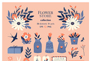 Flower Store Collection, an Animal Illustration by Renberrry.Store (Thumbnail 1 of 5)