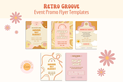 Retro Event Flyer Templates, a Flyer Template by HellYeahDesigns (Thumbnail 1 of 5)