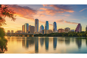recreation austin lady bird lake ai, a Sports & Recreation Photo by pikepicture