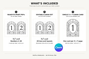 Stained Glass Wedding Table Numbers, an Invitation Template by Arfis (Thumbnail 6 of 11)