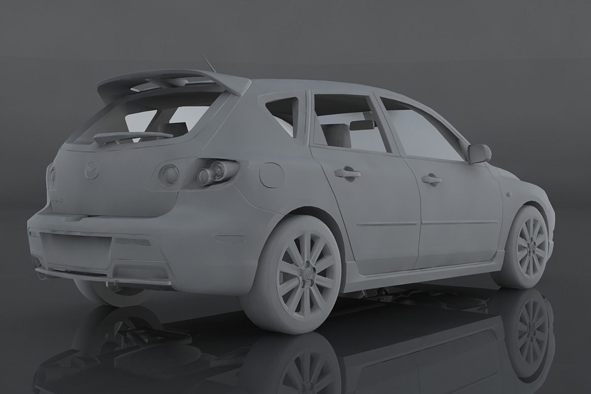 2009 Mazda 3, a Cars & Vehicle 3D Model by valtriiu (Photo 9 of 12)