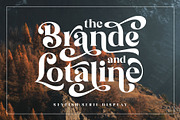 The Brande and Lotaline [UPDATED], a Serif Font by Arterfak Project (Thumbnail 1 of 15)