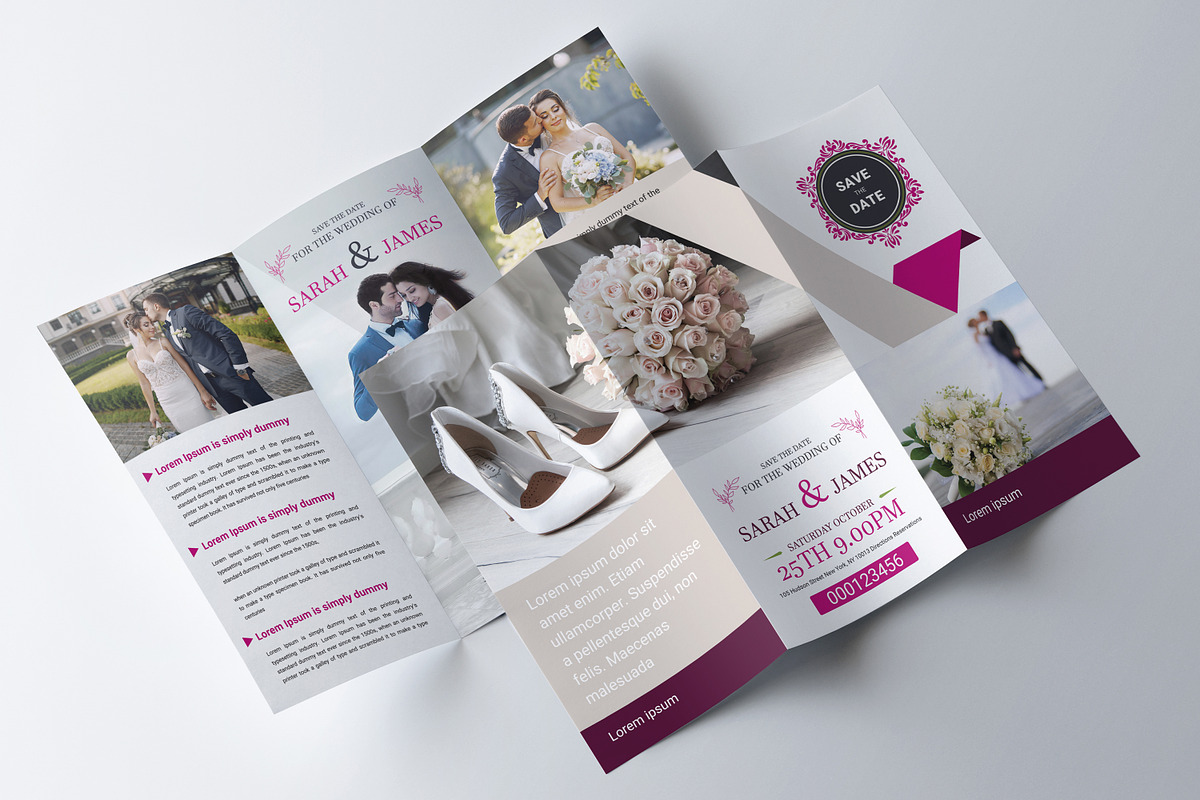 Wedding Program Trifold Brochure, a Brochure Template by AfzaalGraphics (Photo 4 of 4)
