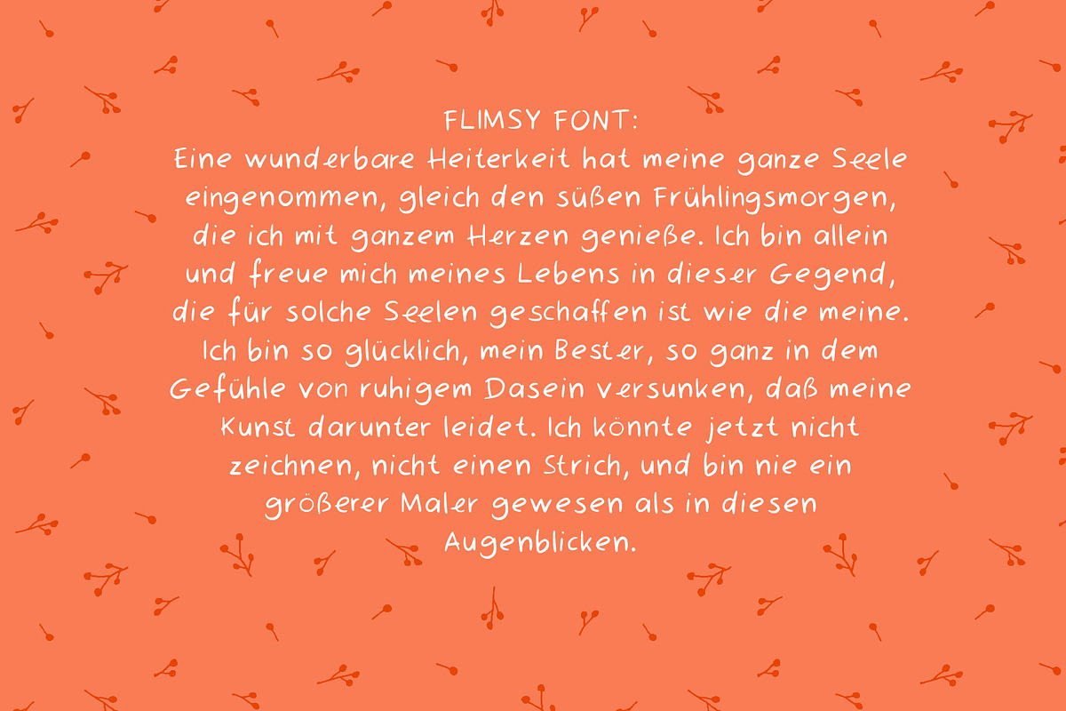 LAFOLOs Flimsy Font, a Handwritten Font by LAFOLO (Photo 5 of 6)