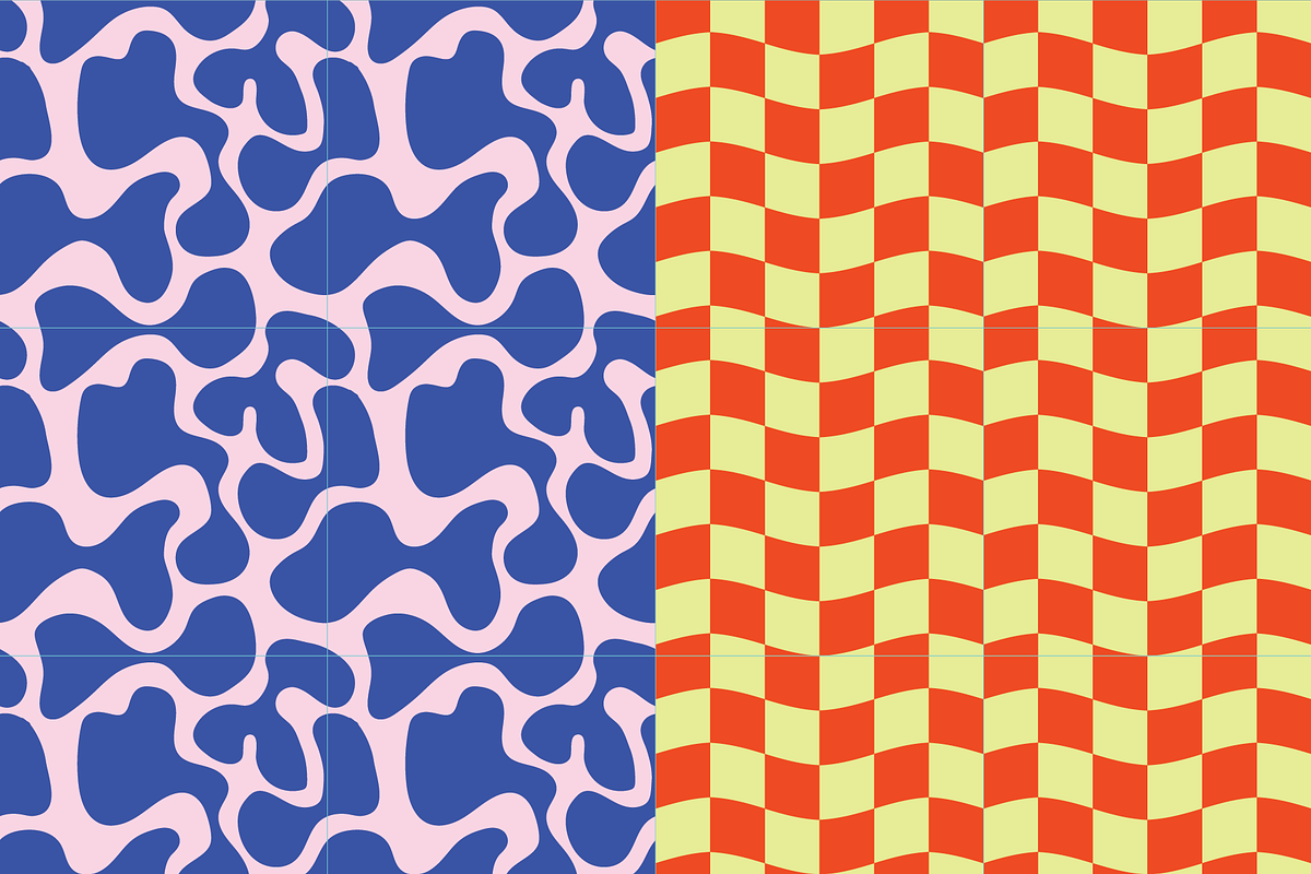 Groovy Seamless Pattern – Vector Set, a Decorative Illustration by Invisual Studio (Photo 4 of 10)