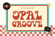 Opal Groove – Playful Retro Display, a Handwritten Font by BearyType Studio (Thumbnail 1 of 9)