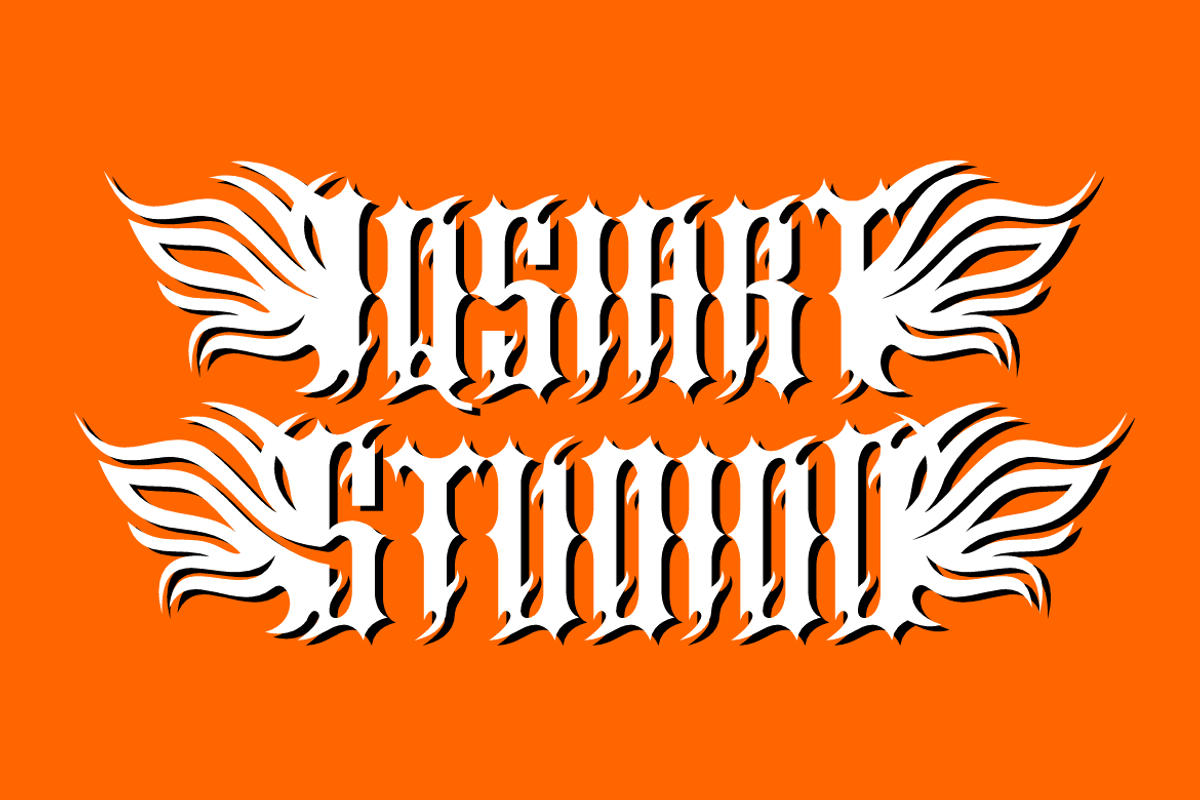 Wings Gromeba - Gothic Font, a Blackletter Font by Iqsiart Studio (Photo 6 of 7)