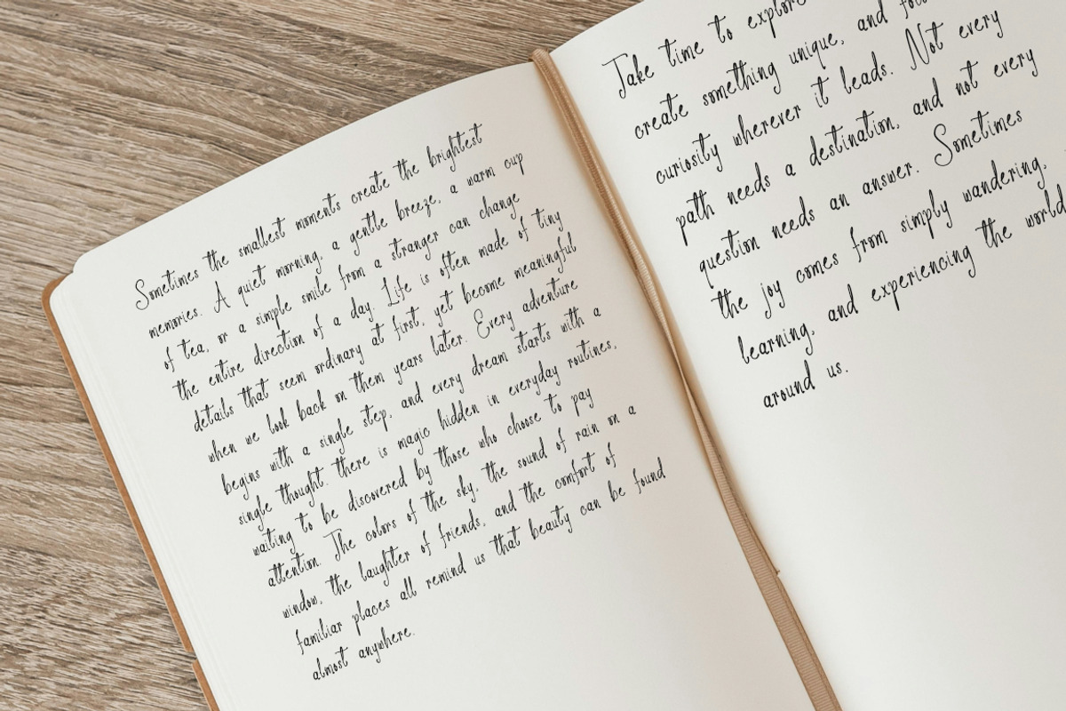Wildflower Notes - Whimsical Fonts, a Handwritten Font by Bluestype Studio (Photo 4 of 8)