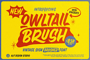 Owltail Brush Font, a Handwritten Font by alit design (Thumbnail 1 of 20)
