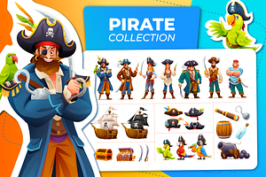 Pirate Collection, a Person Illustration by YG Studio