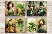 St. Patrick's Day Junk Journal Paper, a Seasonal Illustration by GlamArtZhanna (Thumbnail 5 of 10)