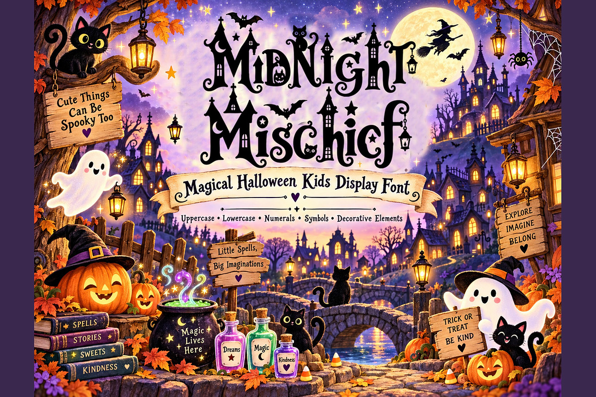 Midnight Mischief, a Symbol Font by Art StoreID (Photo 1 of 16)