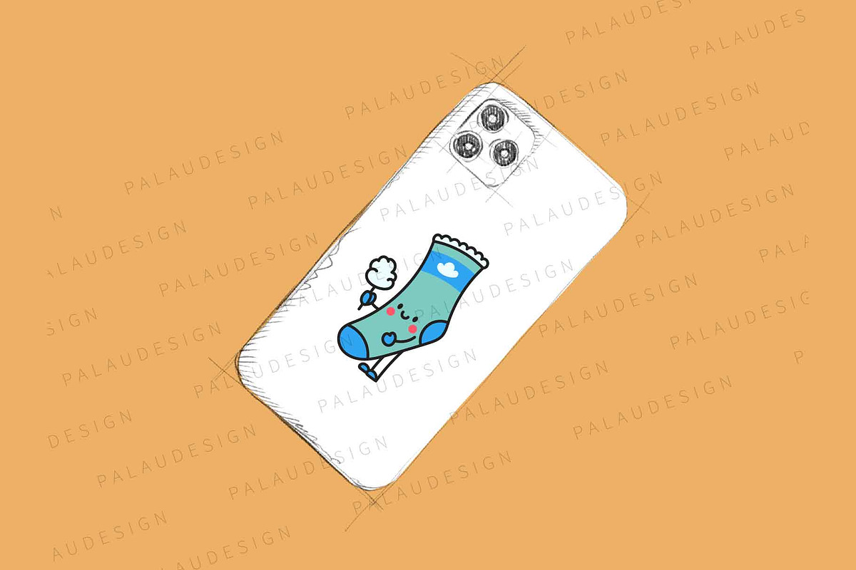 Cute Kawaii Sock, an Object Illustration by Palau (Photo 7 of 12)