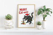 MERRY CAT-MAS PNG, an Illustration by Craft Nest (Thumbnail 4 of 6)