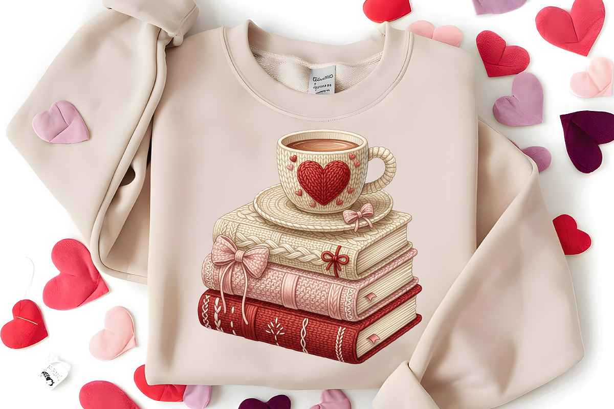 Crochet Books And Coffee Png, an Illustration by Canvas Craft (Photo 5 of 7)