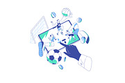 Gambling people bet on sports online, a Sport Illustration by PaperTrident (Thumbnail 9 of 13)
