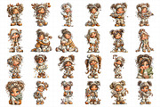 Whimsical Christmas Girl Clipart, an Illustration by Daily.Designs (Thumbnail 5 of 5)
