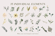 Floral Bouquet hand painted clipart, an Illustration by Cocoa studio by Eliza M (Thumbnail 2 of 6)