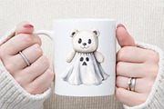 Halloween Scary Teddy Bear Clipart, an Illustration by Sublimation Artist (Thumbnail 5 of 6)