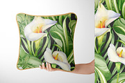 Calla Lily Seamless Pattern, a Pattern Graphic by PicByKate (Thumbnail 8 of 13)