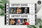 Editable Concert Ticket Template, an Invitation Template by YasdeyDesigns (Thumbnail 1 of 9)