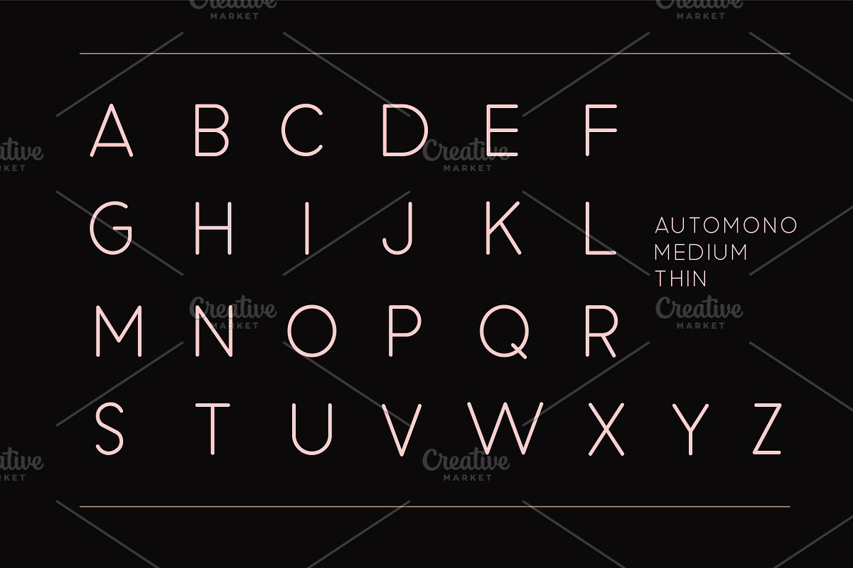 Automono Fonts preview 7