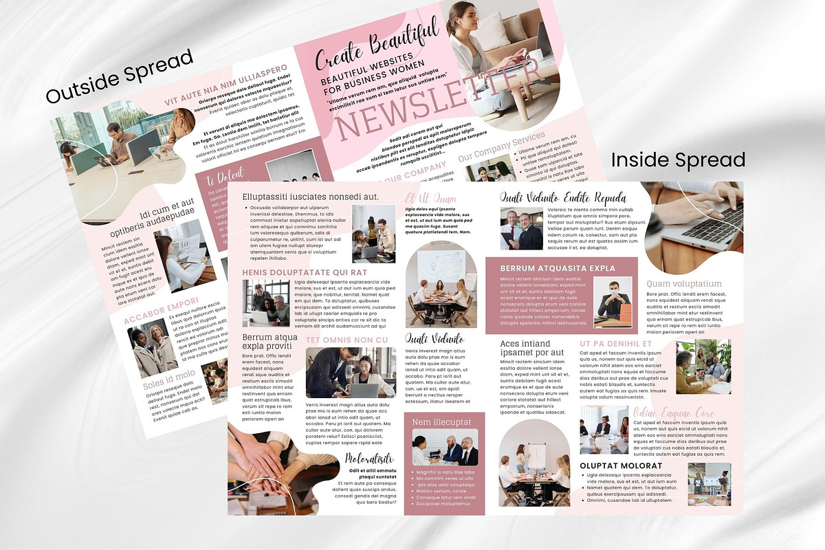 Businesswoman Canva Newsletter, an Email Template by PixelCraft (Photo 9 of 15)
