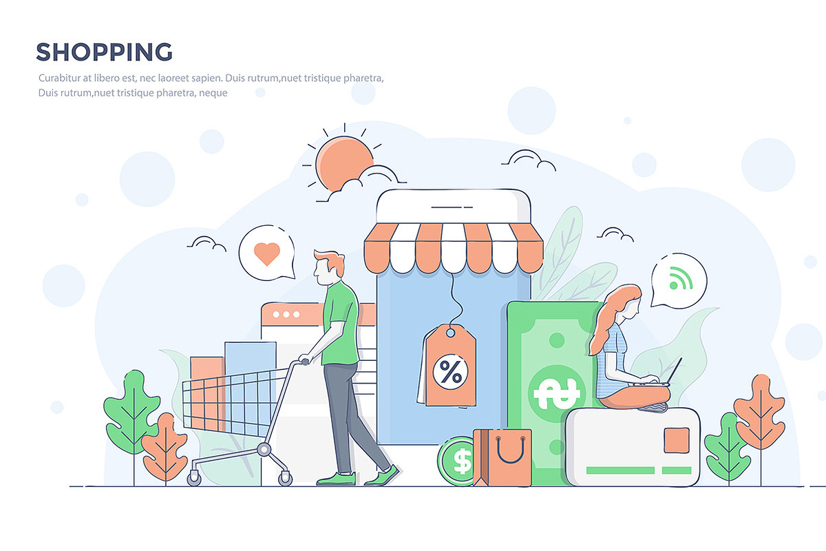 Modern Business concept for websites, a Person Illustration by Creative Graphics (Photo 6 of 12)