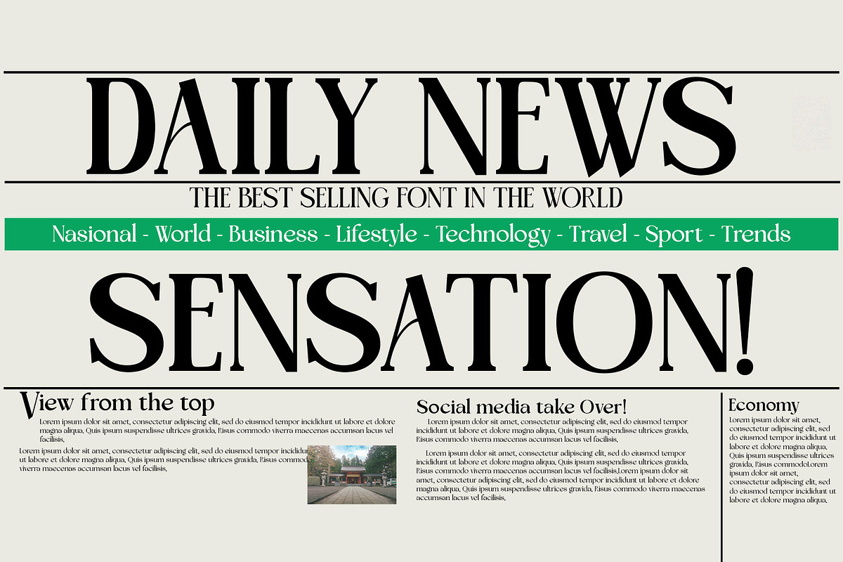 Tensura, a Serif Font by LuhopCreative (Photo 12 of 21)