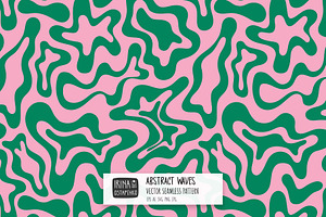 Abstract Waves Seamless Pattern, a Texture Graphic by Irina Ostapenko